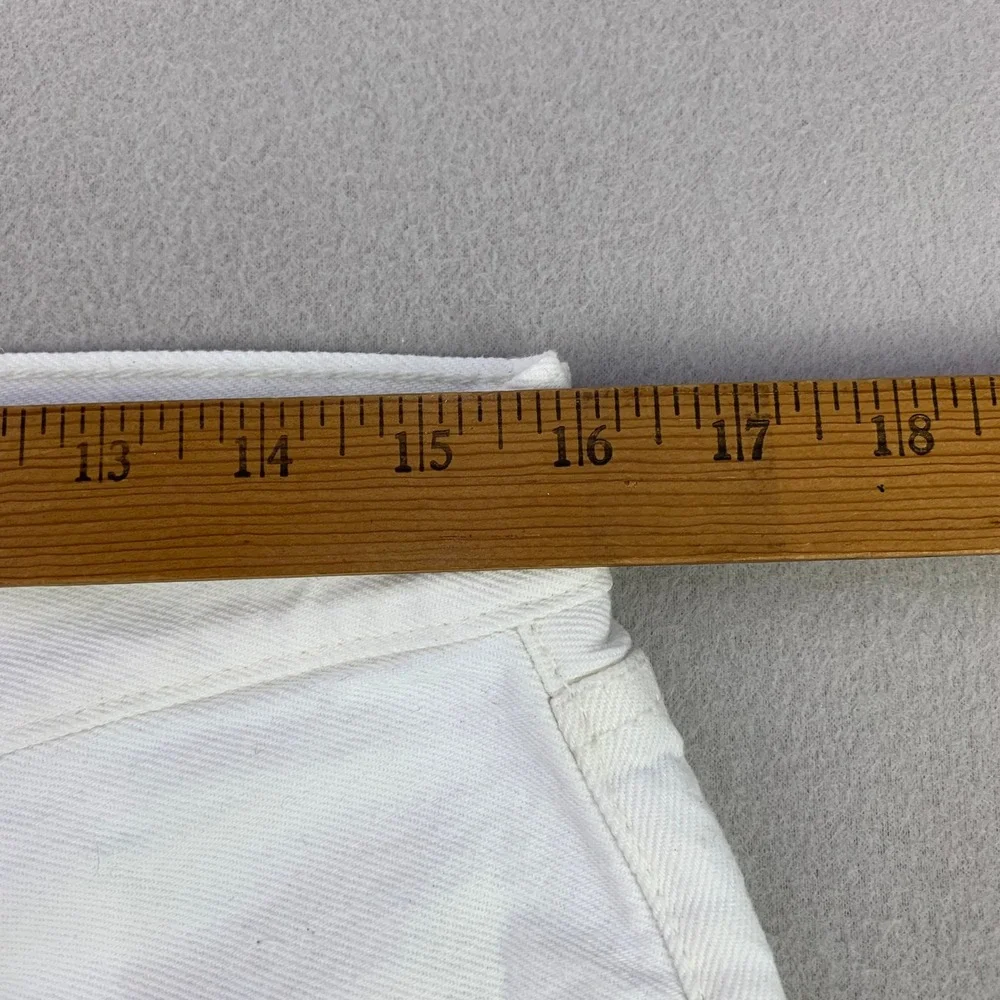 Levi's Jeans 501 Original Fit Mens 32x36 White Denim Straight Leg Button Fly